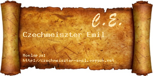 Czechmeiszter Emil névjegykártya
